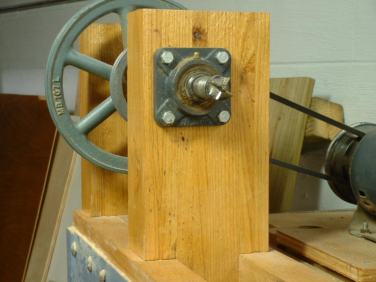 homemade wood lathe headstock