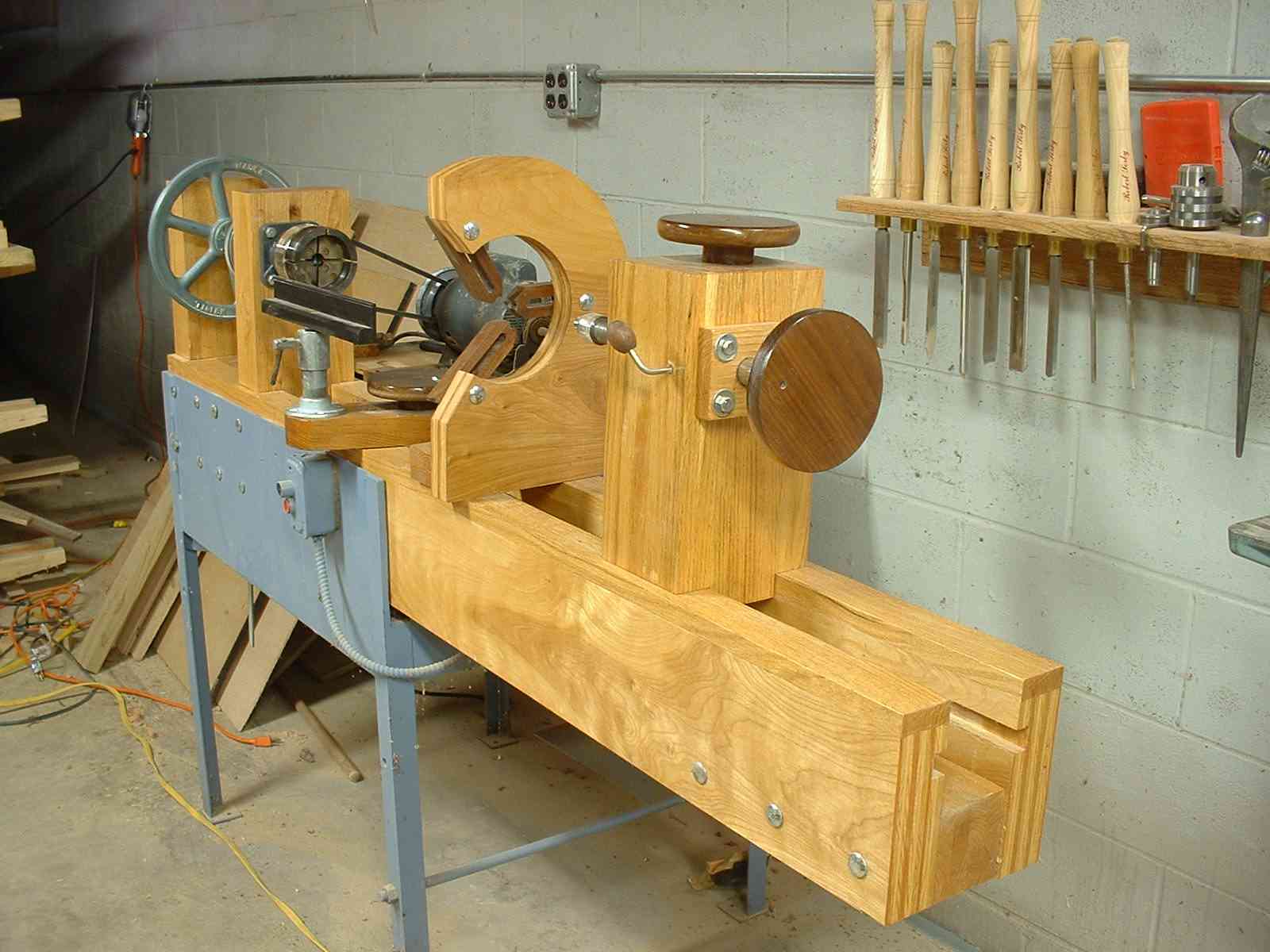 homemade wood lathe headstock